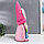 Кукла интерьерная "Гном в шапке с зайчьими ушами, с мешком" розовый 40х14 см, фото 5