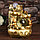 Фонтан настольный от сети, подсветка "Мешок с золотыми слитками" золото 21х15х12 см, фото 2