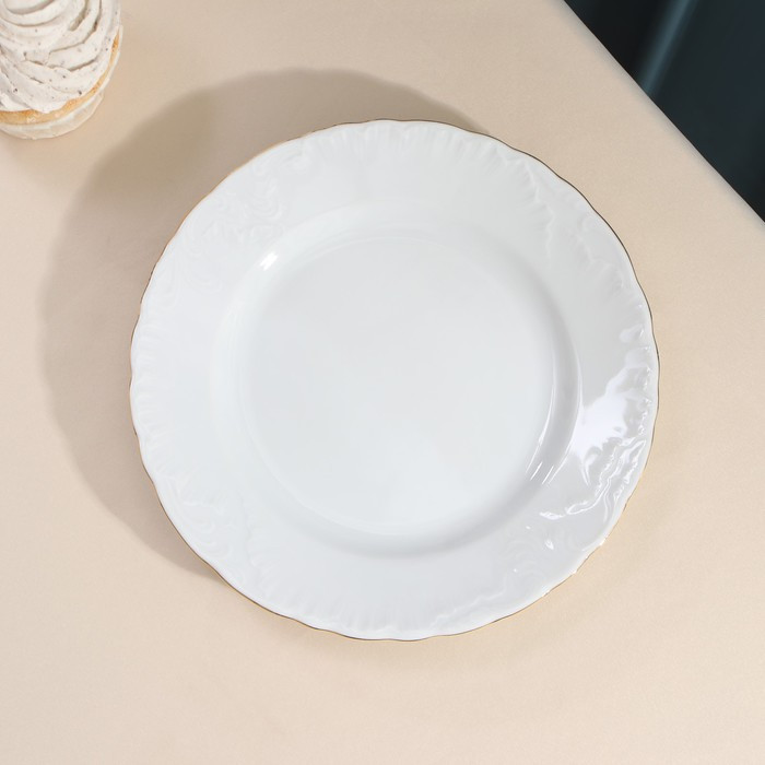 Набор тарелок Rococo, 6 шт: d=19 см, цвет белый, фарфор - фото 2 - id-p207466090