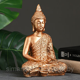 Фигура "Будда малый" бронза 24х16х10см
