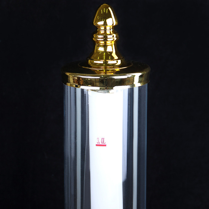 Башня пивная «Петронас», 3 л, колба с подсветкой, 2 батарейки, цвет золотой - фото 6 - id-p207463503