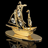 Сувенир «Корабль»,4,5×10×9 см, с кристаллами, фото 2