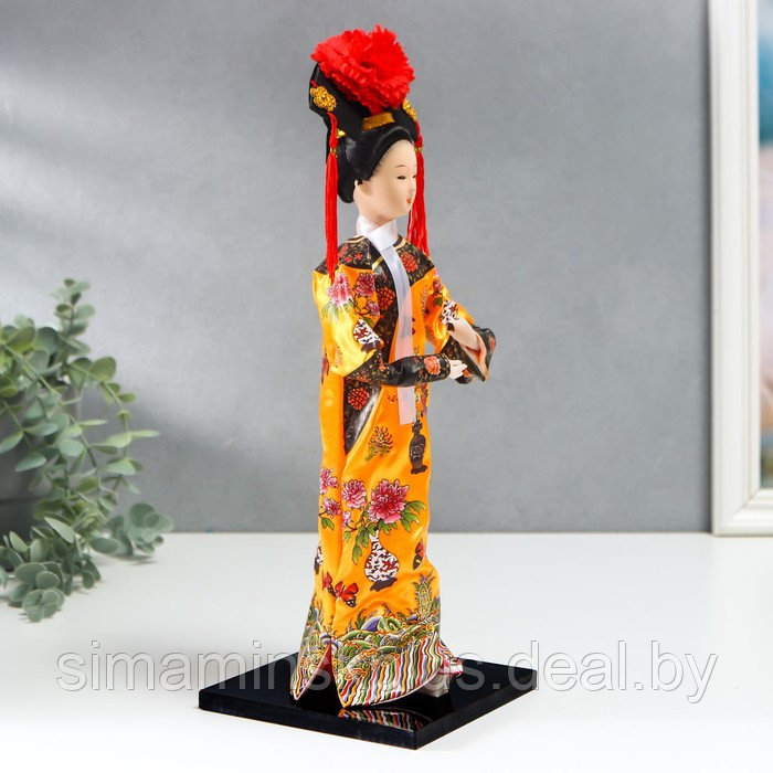 Кукла коллекционная "Китаянка в национальном платье" 32х12,5х12,5 см - фото 3 - id-p207467659