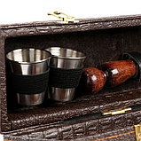 Набор с шампурами подарочный "Элит-XS" в коробке из эко-кожи №13, фото 6
