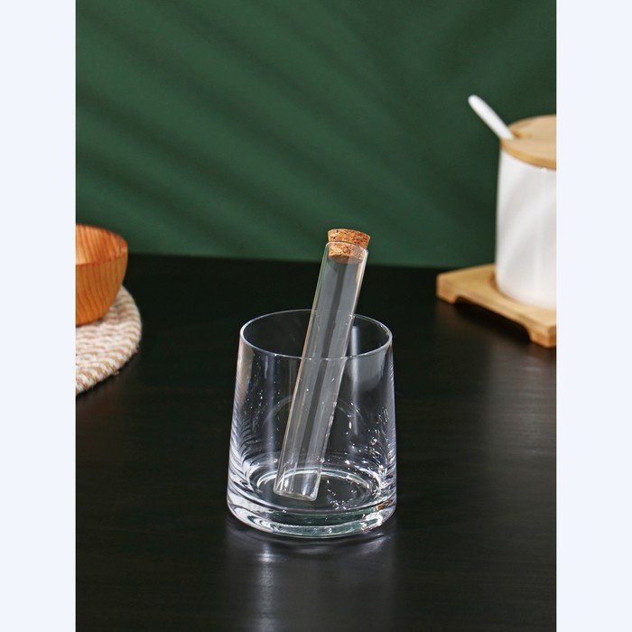 Колба стеклянная для заваривания с пробкой из бамбука BellaTenero «Алхимия», 2×12 см, набор, 12 шт - фото 6 - id-p207465270