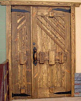 Двери деревянные искусственного старения
