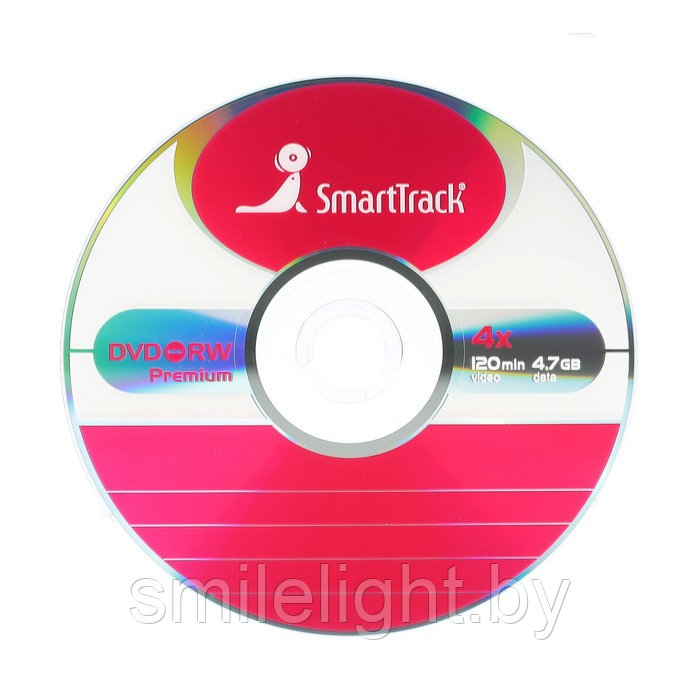 Диск DVD-RW 4.7GB 4xSP-100/600 Smar Track в бумажном конверте с окном