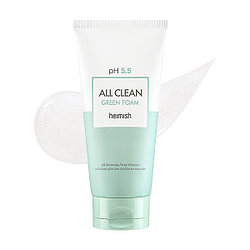 Слабокислотный гель для умывания для чувствительной кожи Heimish pH 5.5 All Clean Green Foam 150 МЛ