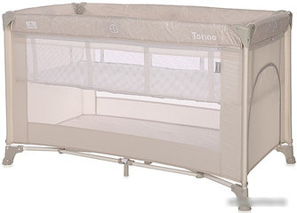 Манеж-кровать Lorelli Torino 2 Layers 2022 (бежевый, полосы)
