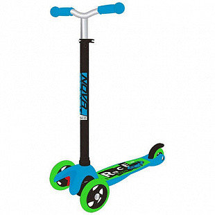 Самокат-кикборд Novatrack Disco-kids Basic 120H.DISCOKIDS.SGBL20 black/green/blue, фото 2