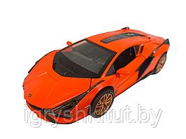 Машина Lamborghini инерционная, металл, свет, звук, пар