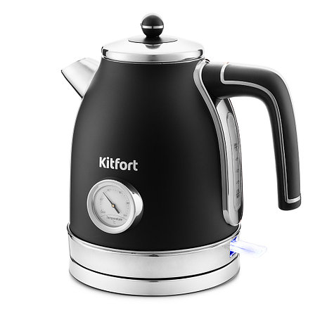 Чайник Kitfort KT-6102-1 (черный с серебром), фото 2