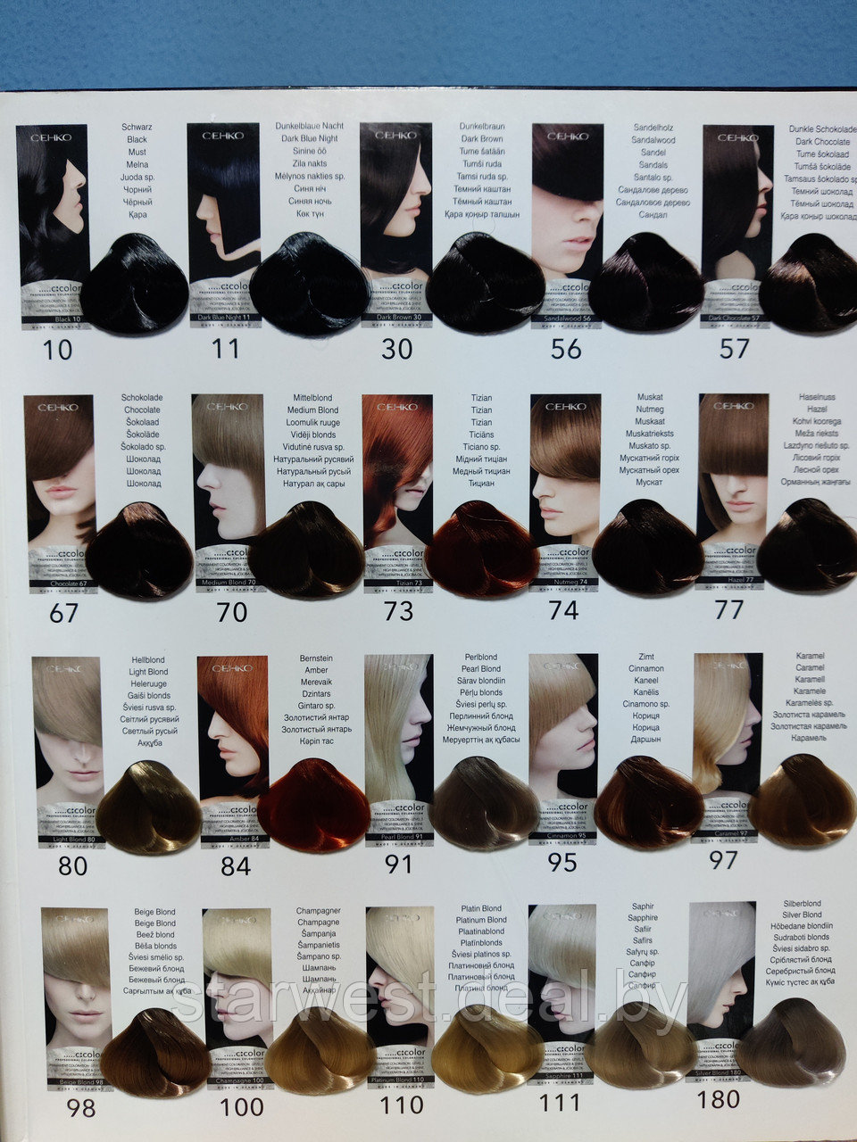 C:EHKO C:COLOR 74 Мускатный Орех / Nutmeg Крем-краска стойкая для окрашивания волос - фото 4 - id-p207498561