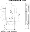 Замок ЗВ 4-2  (антик медь, коричневый, антик золото), фото 2