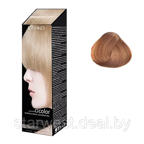 C:EHKO C:COLOR 70 Натуральный Русый / Блонд / Medium Blond Крем-краска ...