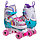 Детские квадроролики со светящимися колесами, роликовые коньки квадро ролики для детей, 4 колеса, фото 8