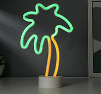 Ночник "Пальма" LED (зеленый,желтый) USB белый 8х19х28,5 см