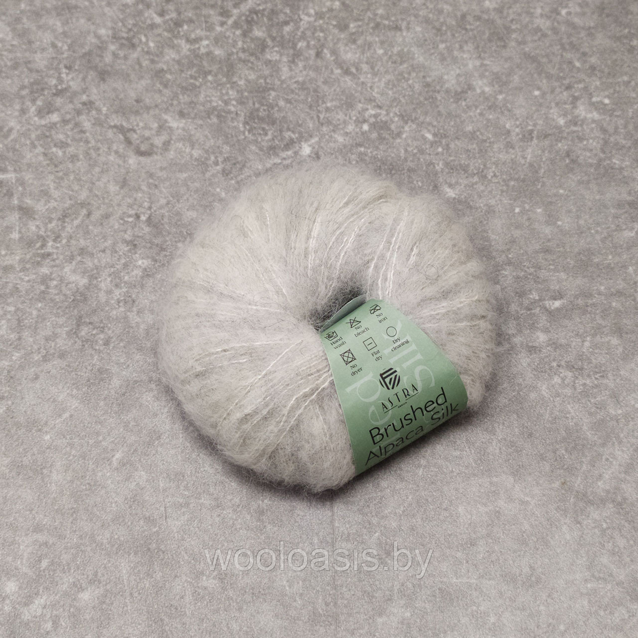 Пряжа Astra Brushed Alpaca Silk (цвет 10001) - фото 1 - id-p207510259