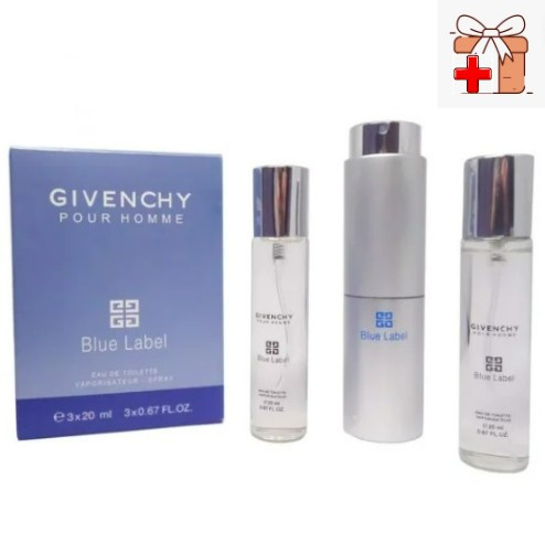 Парфюмерный набор Givenchy Blue Label  / edp 3*20 ml