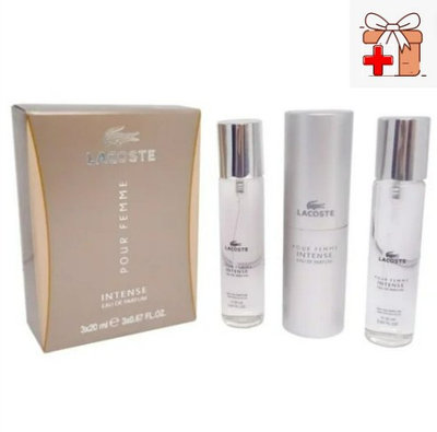 Парфюмерный набор Lacoste Pour Femme Intense / edp 3*20 ml