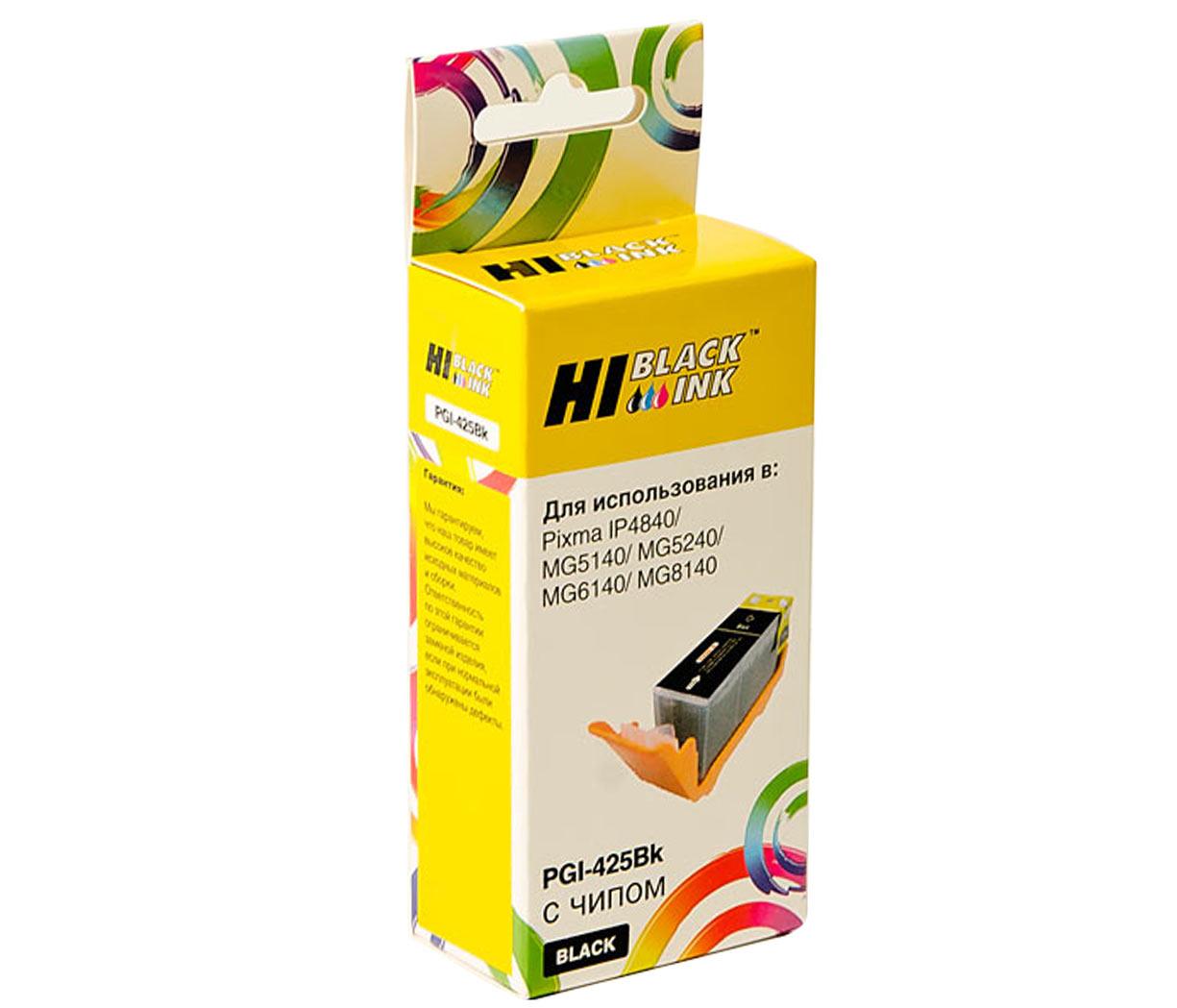 Картридж PGI-425PGBK/ 4532B001 (для Canon PIXMA MX714/ MX894/ MG5340/ MG6240/ MG8140) Hi-Black, чёрный