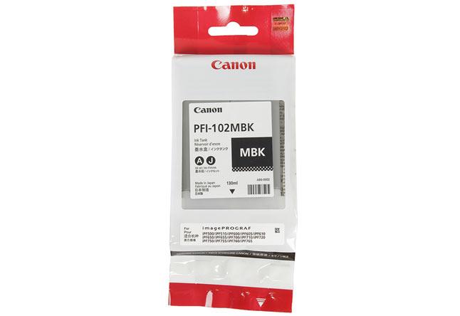 Картридж PFI-102MBk/ 0894B001 (для Canon imagePROGRAF LP17/ iPF500/ iPF600/ iPF610/ iPF655) матовый чёрный
