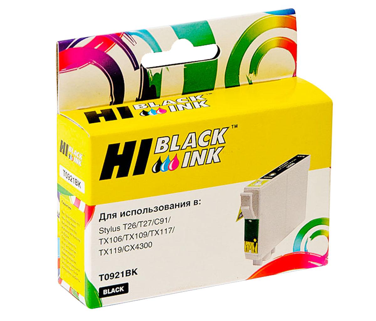Картридж T0921/ C13T09214A10 (для Epson Stylus T26/ C91/ TX106/ TX109/ TX117/ TX119/ C240) Hi-Black, чёрный