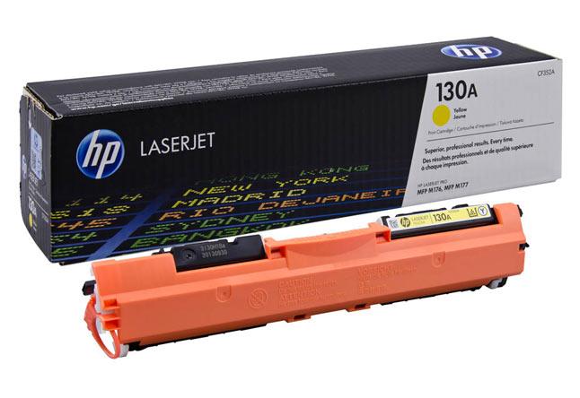 Картридж 130A/ CF352A (для HP Color LaserJet Pro M176/ M177) жёлтый