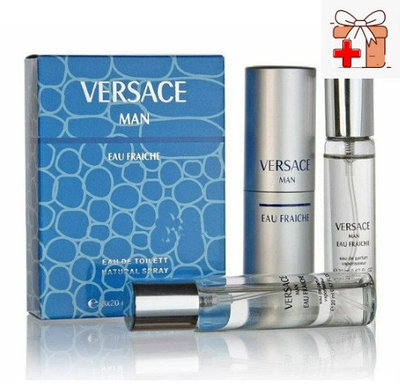 Парфюмерный набор Versace Man Eau Fraiche / edp 3*20 ml