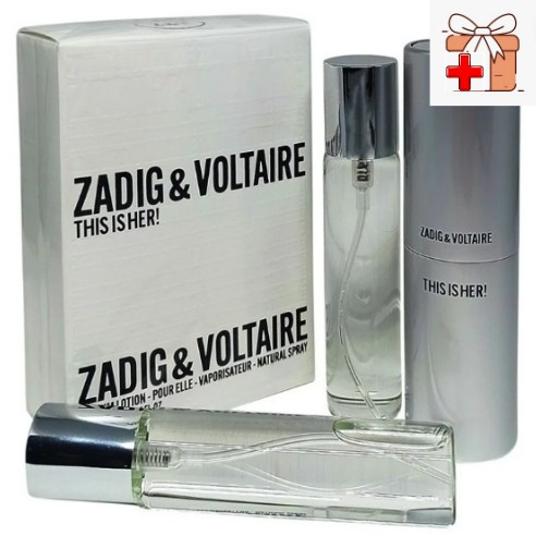 Парфюмерный набор Zadig & Voltaire This Is Her / edp 3*20 ml - фото 1 - id-p185406646