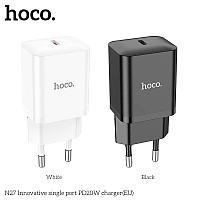 Сетевое зарядное устройство Hoco N27 (PD20W Type-C) цвет: белый, черный