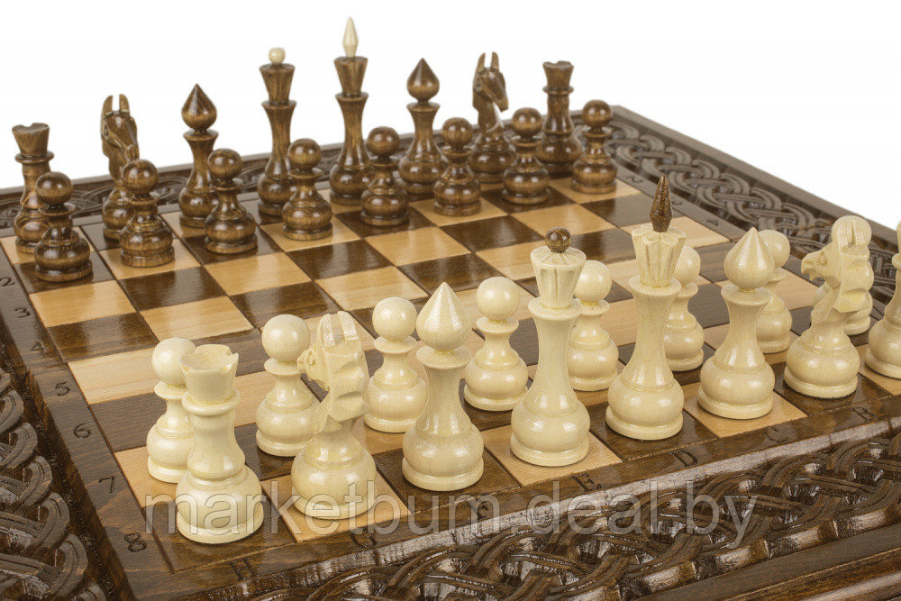 Шахматы + нарды резные "Армянский Орнамент 2" 50 - фото 5 - id-p207512548