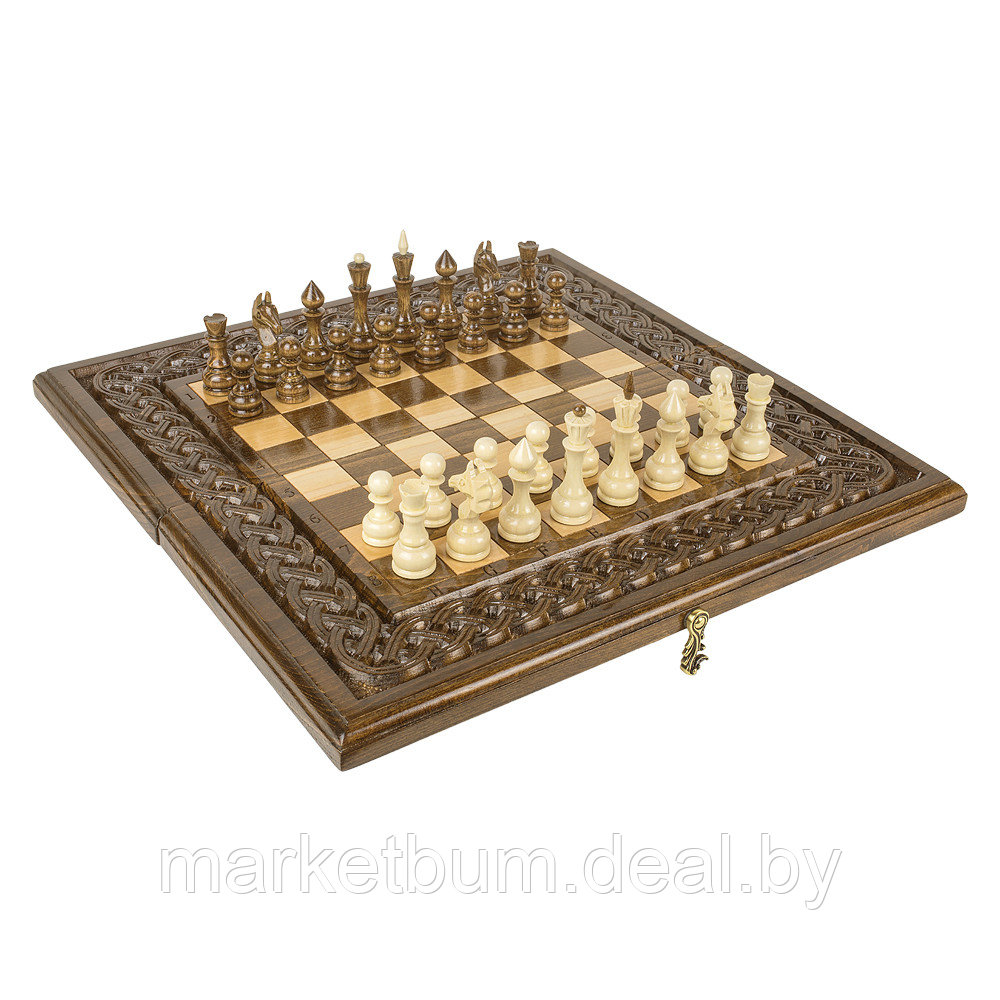Шахматы + нарды резные "Армянский Орнамент 2" 50 - фото 1 - id-p207512548