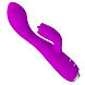 Вибратор с клиторальным стимулятором-язычком Pretty Love Doreen пурпурный, фото 6