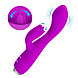 Вибратор с клиторальным стимулятором-язычком Pretty Love Doreen пурпурный, фото 2