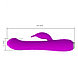 Вибратор-ротатор с клиторальным стимулятором Pretty Love Molly пурпурный, фото 8