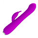 Вибратор-ротатор с клиторальным стимулятором Pretty Love Molly пурпурный, фото 6