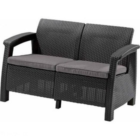 Скамья двухместная CORFU II LOVE SEAT -GRP426-STD