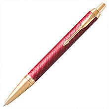 Ручка шариковая «IM Premium Red GT», корпус красный лак, позолоченные детали, синяя, PARKER (ПАРКЕР)