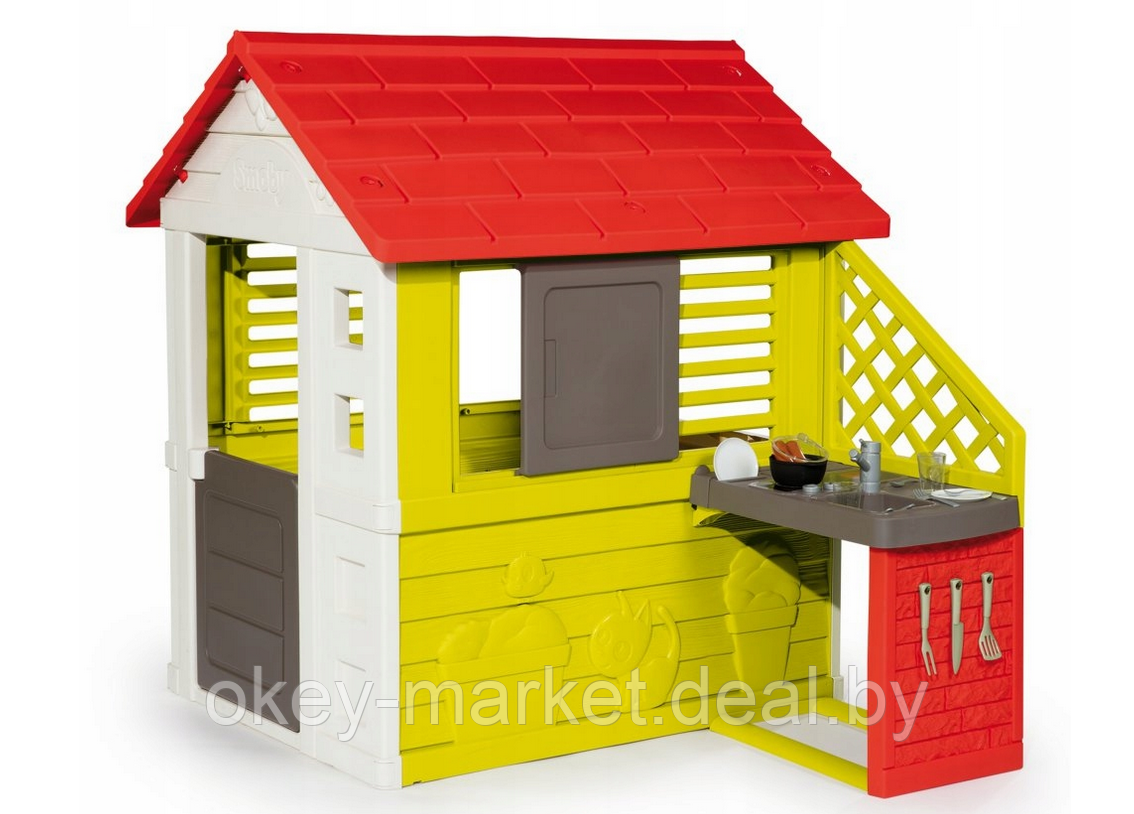 Детский игровой домик с кухней Smoby Nature 810702, фото 2
