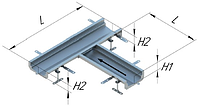 Лоток водоотводной стандарт из нержавеющей стали (Т-образный)