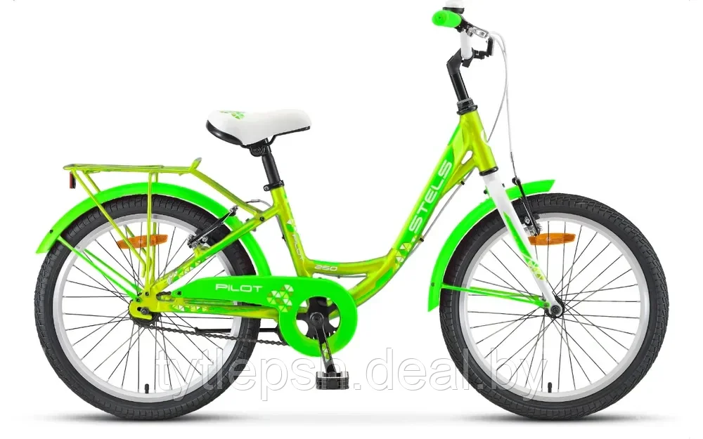 Детский велосипед Stels Pilot 250 Lady 20 V020 2022 (золотистый-зеленый) - фото 1 - id-p207553431