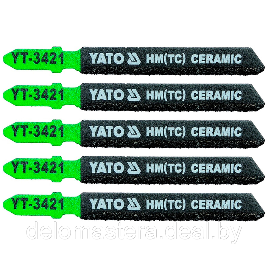 Пилки для электролобзика по керамике и ПВХ 50x75x1,2мм (5шт) "Yato" YT-3421 - фото 1 - id-p207542025