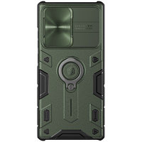 Противоударная-накладка Nillkin CamShield Armor Зеленая для Samsung Galaxy Note 20 Ultra