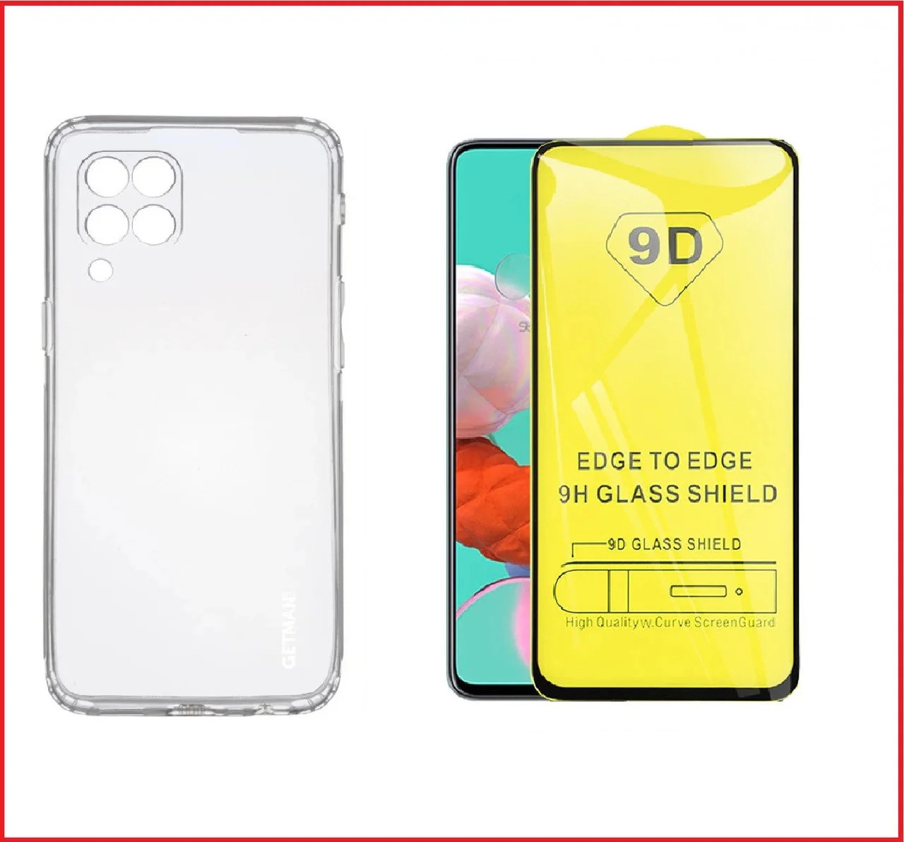 Чехол-накладка + защитное стекло 9D для Samsung Galaxy M53 SM-M536 - фото 1 - id-p207558177