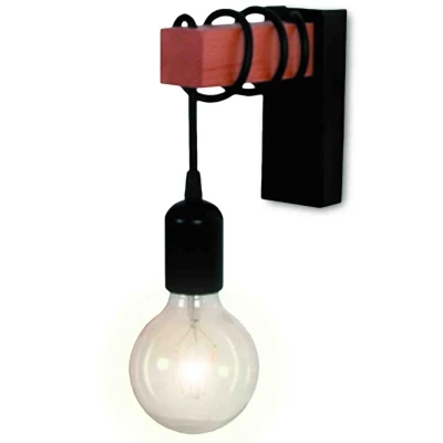Декоративный светильник Элегант 14-42, черный, дерево - фото 1 - id-p188980632
