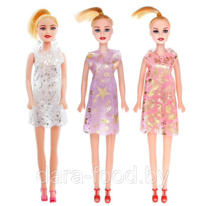 Кукла-модель «Тина» в платье, МИКС / 1 шт. - фото 1 - id-p207574778