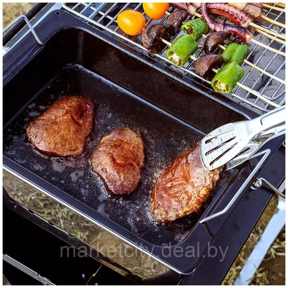 "Портативный гриль-мангал для барбекю Xiaomi Chao Portable Multifunctional Barbecue Grill (YC-SKL02) - фото 3 - id-p207574868