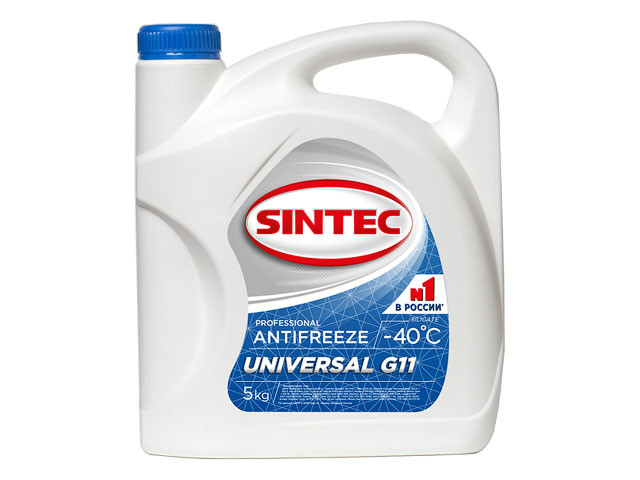 Антифриз Sintec-40 G11 Universal (синий) 5кг - фото 1 - id-p207576398