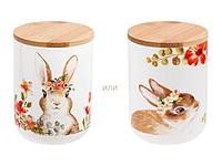 Банка для сыпучих продуктов керамическая 750 мл, серия EASTER BUNNY, PERFECTO LINEA